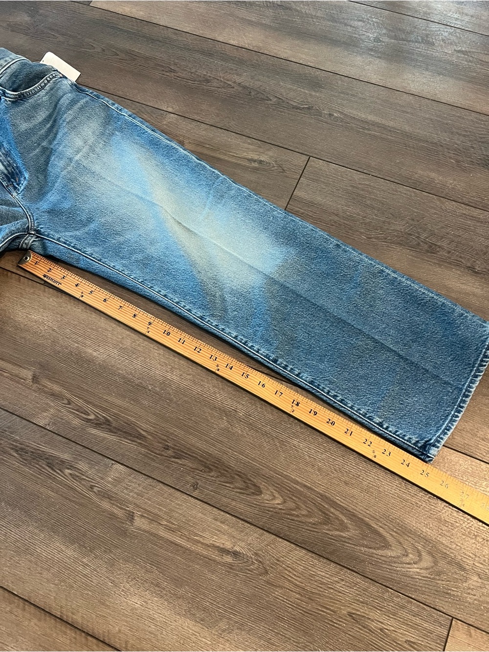 NWT MOTHER Lil Kick It High Rise Cropped Flare Jeans in Birds Gone Sz 31 - Picture 8 of 14